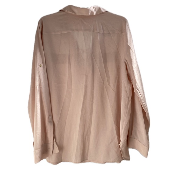Calvin Klein Women's - Blush - Blouse w/ Gold Accents - Size: Large - Picture 2 of 10